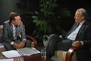 Ausschnitt aus einem Interview von Horst Schättle mit Willy Brandt für die ZDF-Sendung „Zeugen des Jahrhunderts“ im Dezember 1988 zur Guillaume-Affäre und seinem Rücktritt als Bundeskanzler 1974.